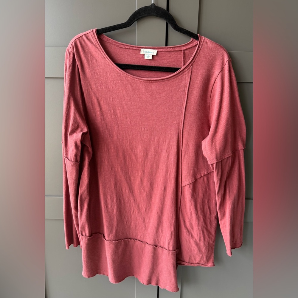 Sundance 100% cotton shirt, highlight rust color, M